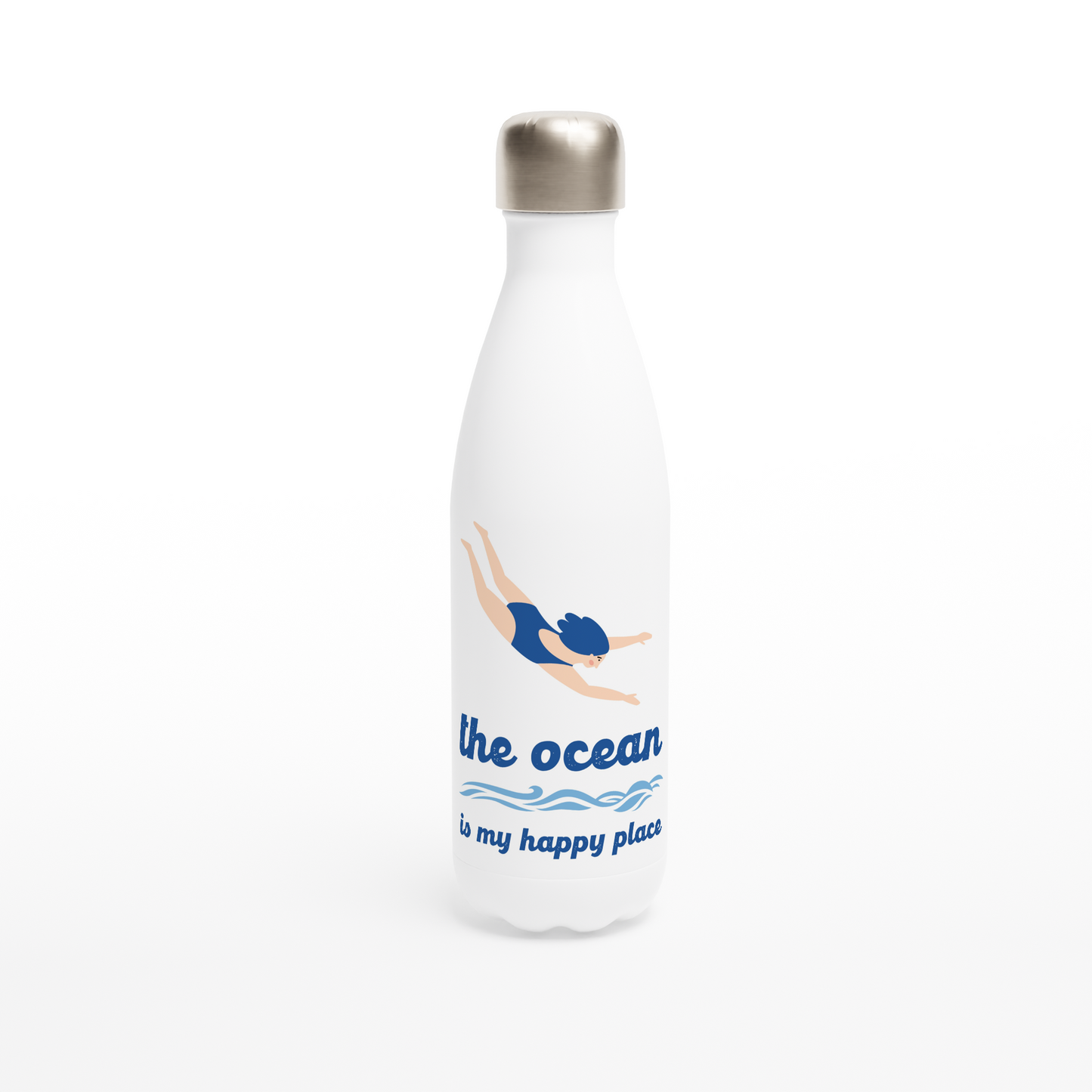 The Ocean: Water Bottle (female swimmer)