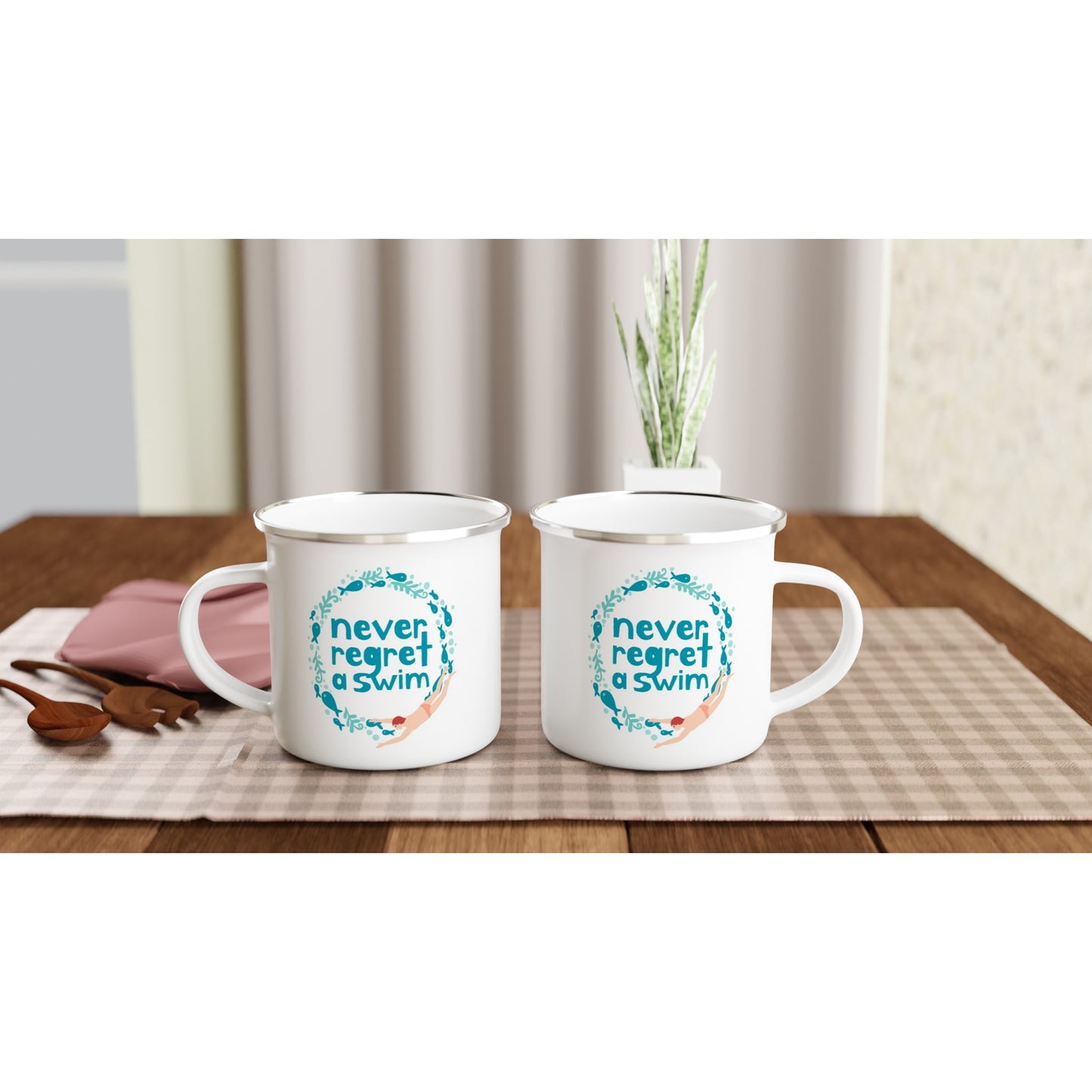 Never Regret a Swim: Mug (male swimmer)
