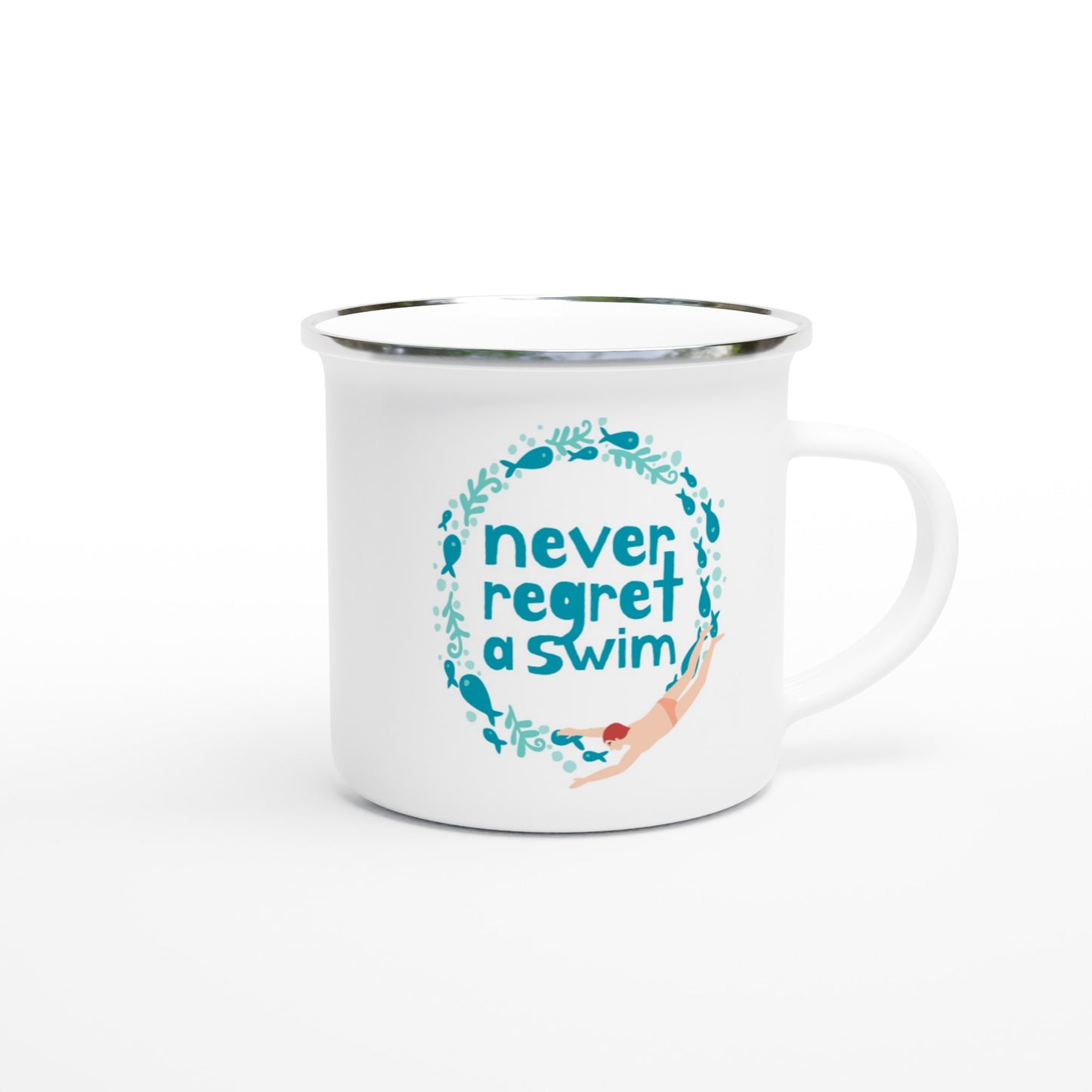 Never Regret a Swim: Mug (male swimmer)