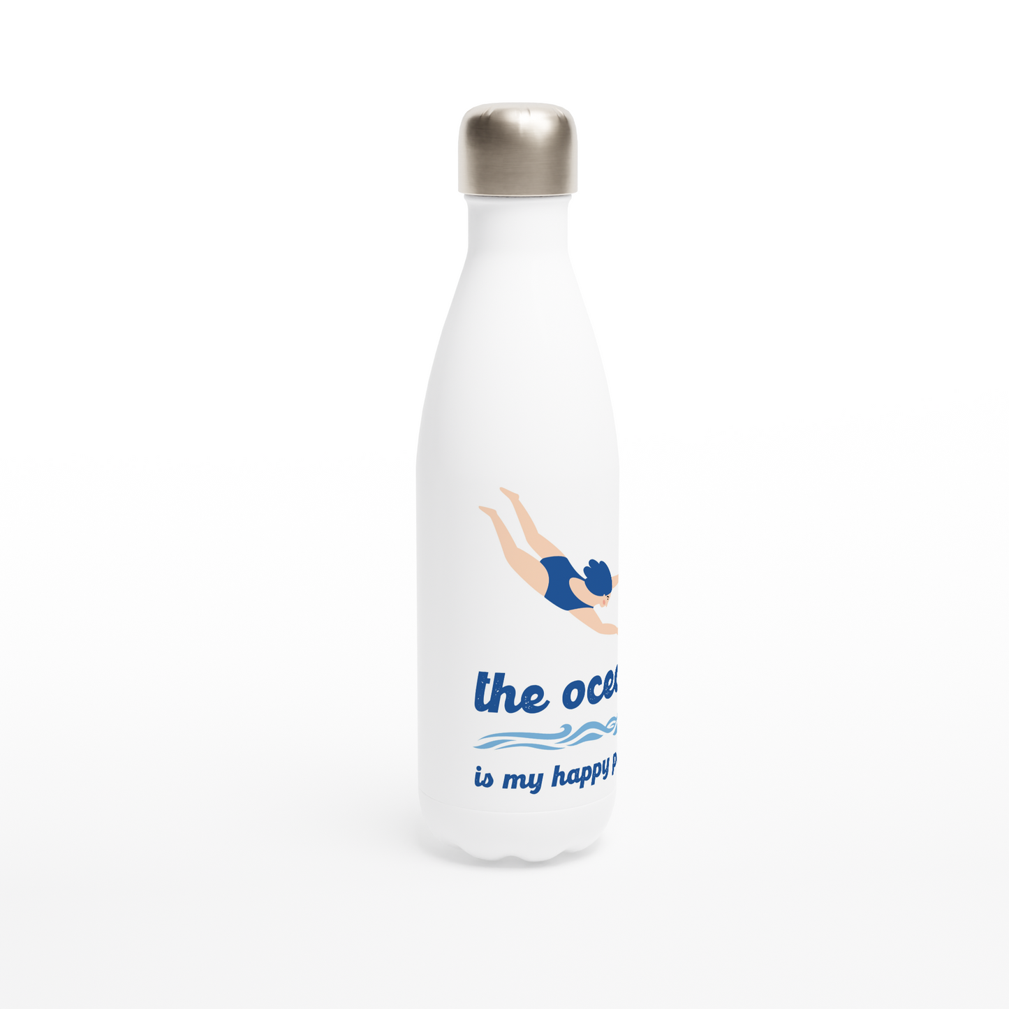 The Ocean: Water Bottle (female swimmer)
