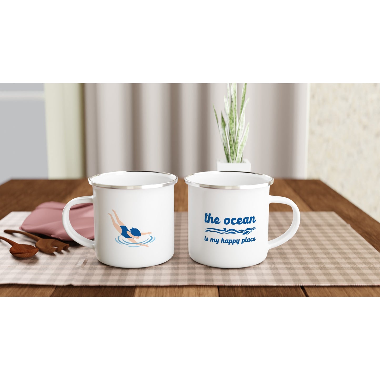 The Ocean (female swimmer): Mug