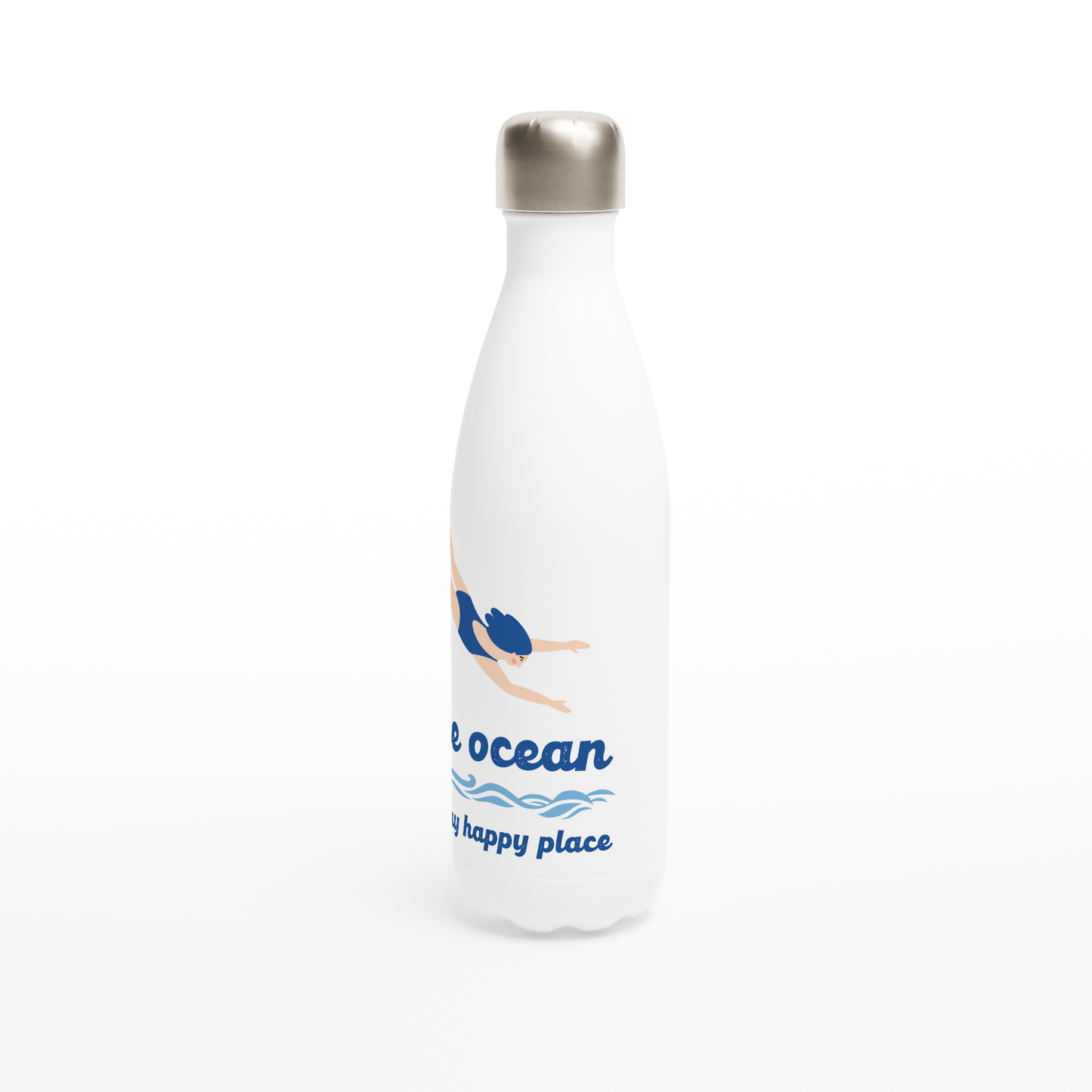 The Ocean: Water Bottle (female swimmer)