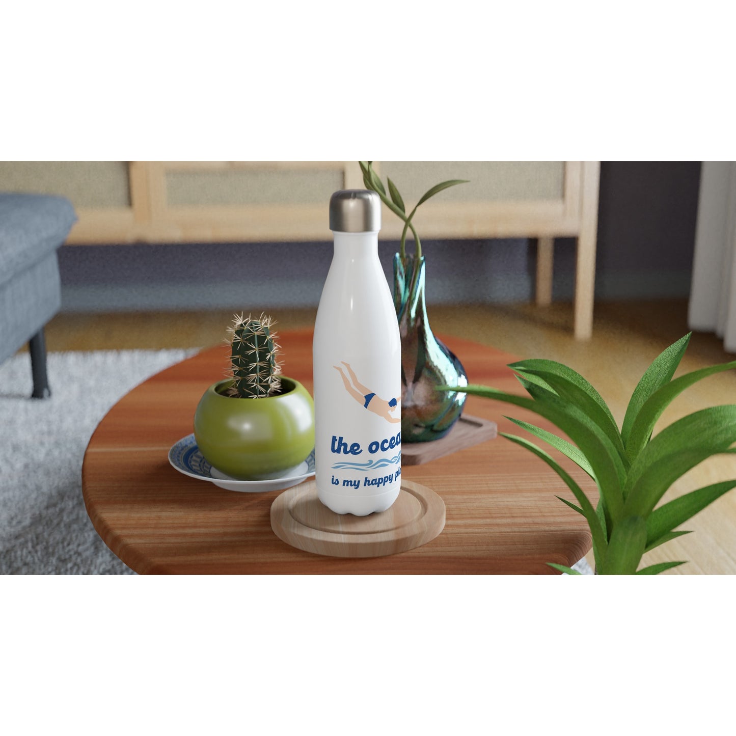 The Ocean: Water Bottle (male swimmer)