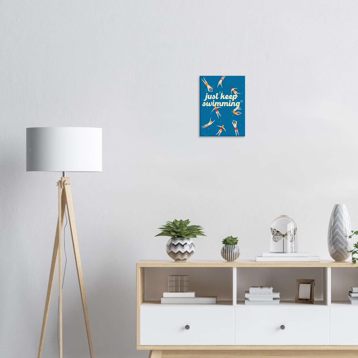 Just Keep Swimming: Canvas Print