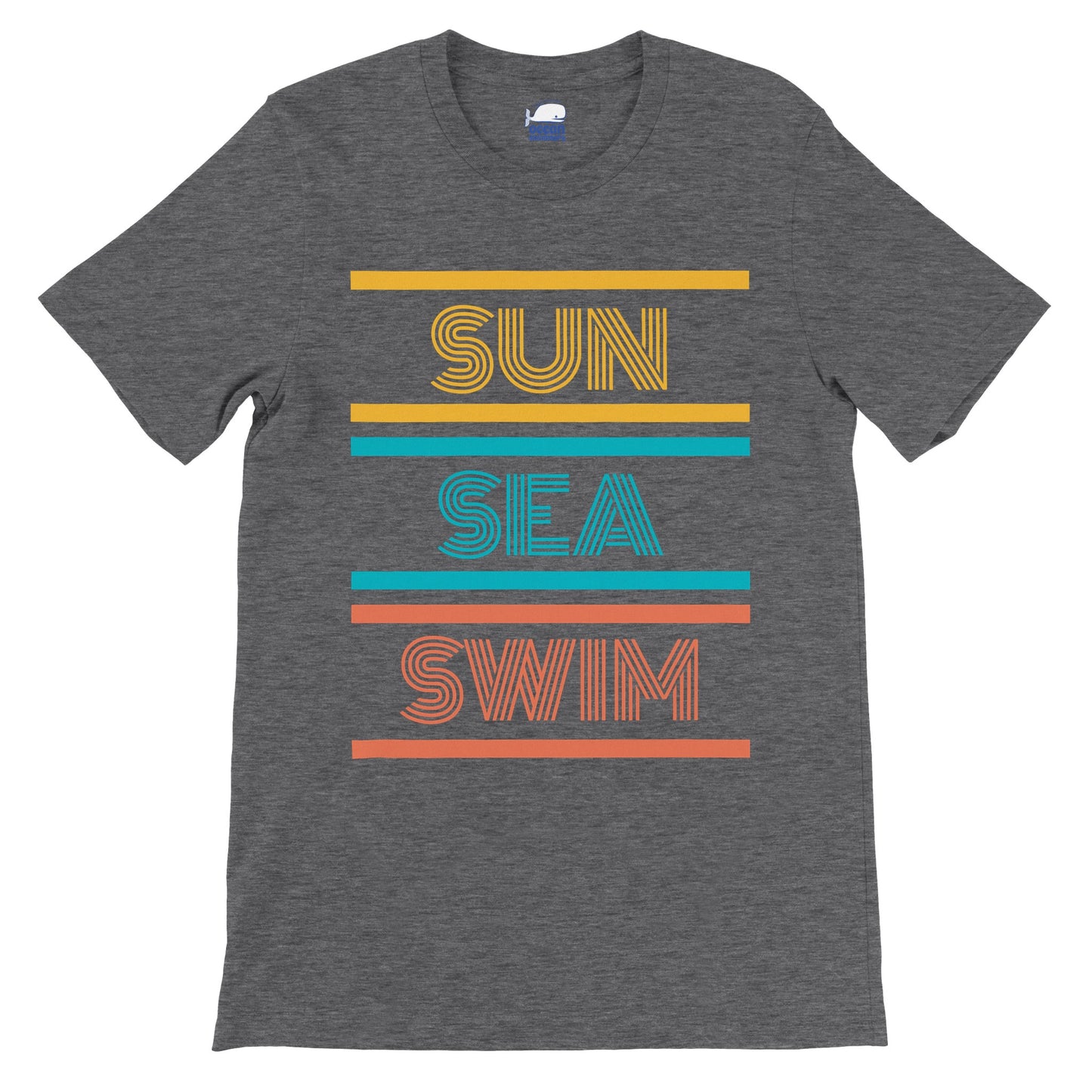 Sun Sea Swim: T-shirt (White/Royal Blue/Navy/Dark Grey/Black)