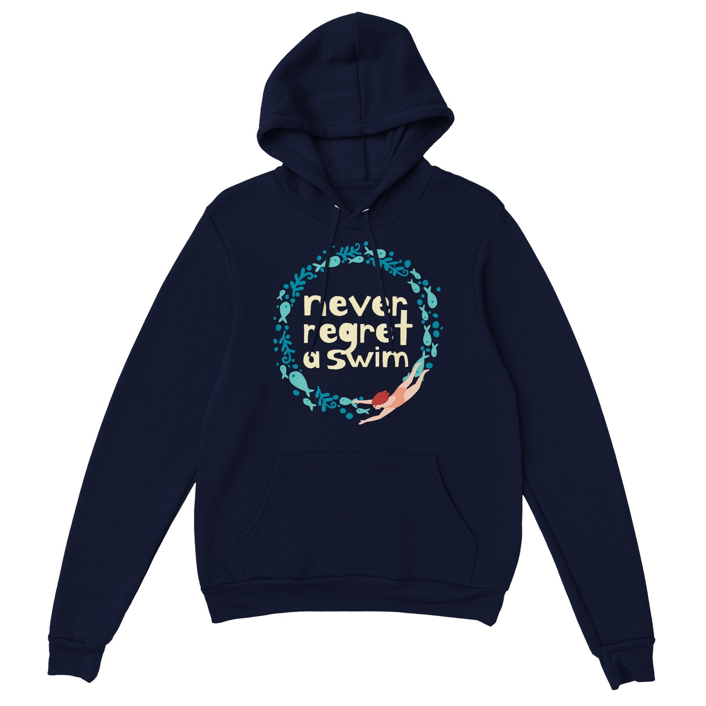 Never Regret A Swim: Hoodie(Grey/Navy/Black)