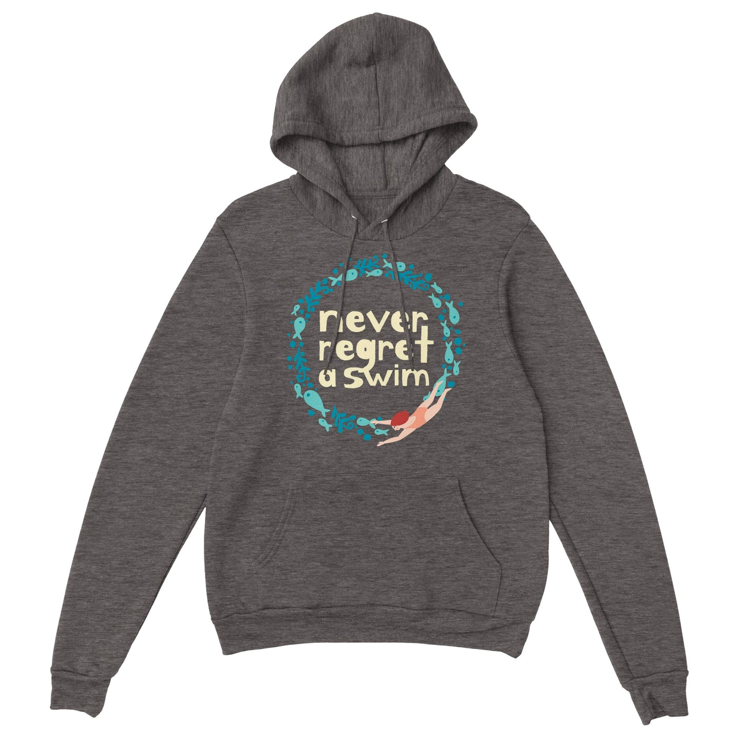 Never Regret A Swim: Hoodie(Grey/Navy/Black)